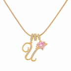 14K Gold Cherie Initial Necklace