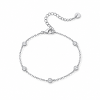 14K Gold Stella Station Bracelet