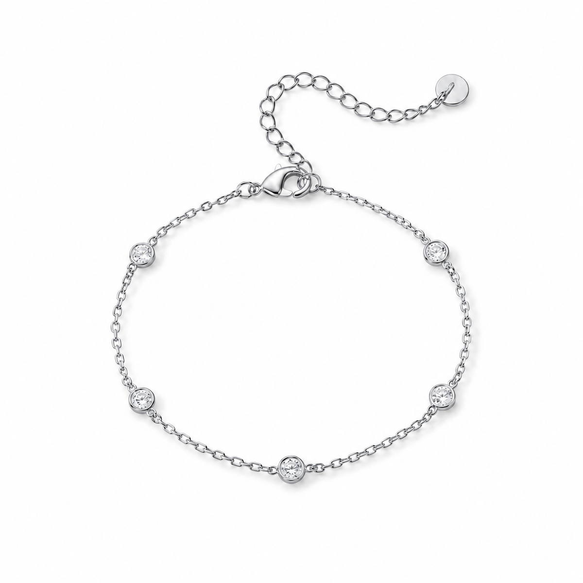14K Gold Stella Station Bracelet
