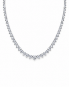 14K Gold Riviera Tennis Necklace