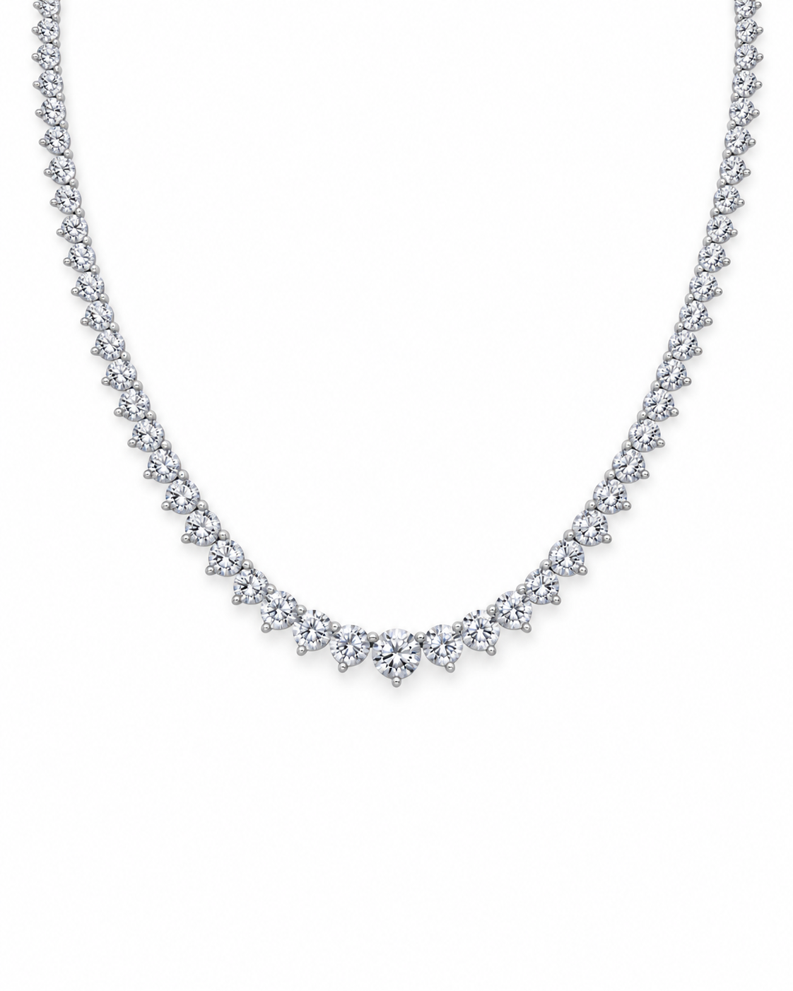 14K Gold Riviera Tennis Necklace