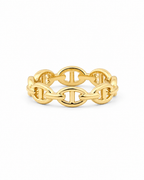 14K Gold Riviera Link Ring