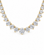 14K Gold Riviera Tennis Necklace