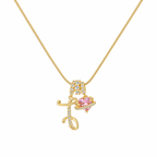 14K Gold Cherie Initial Necklace
