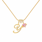 14K Gold Cherie Initial Necklace