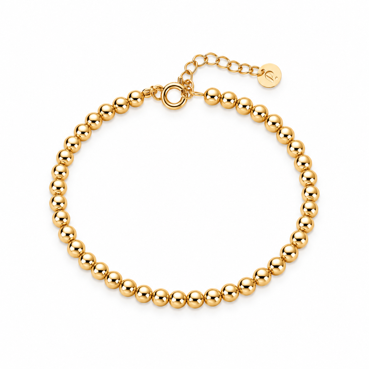 14K Gold Capri Bead Bracelet