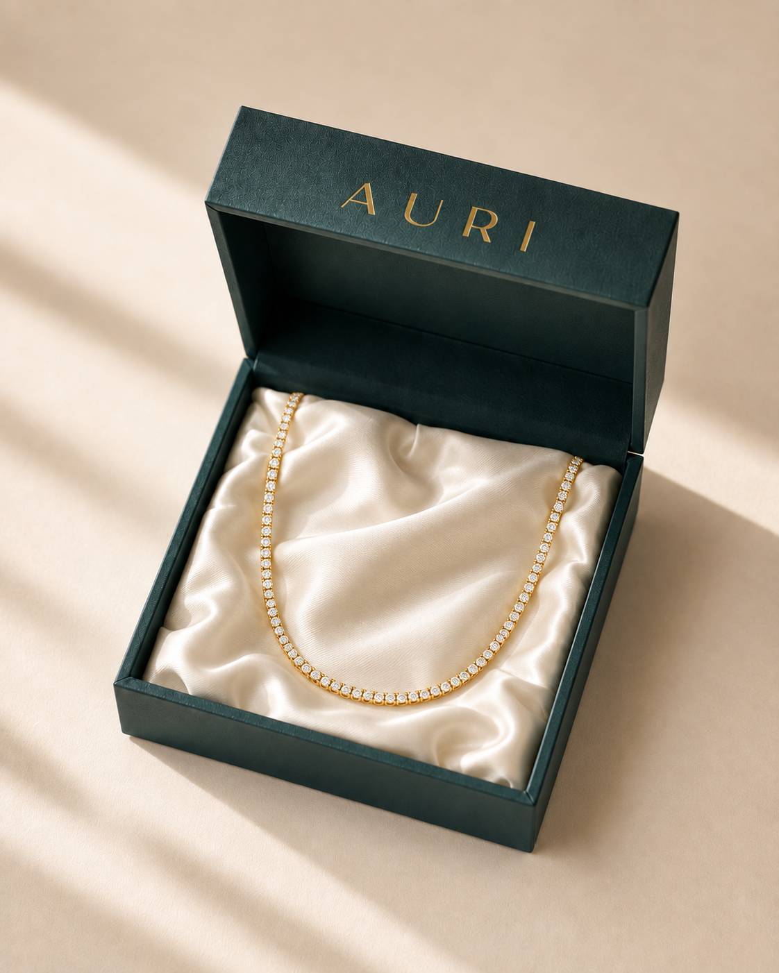 14K Gold Aria Tennis Choker