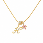 14K Gold Cherie Initial Necklace