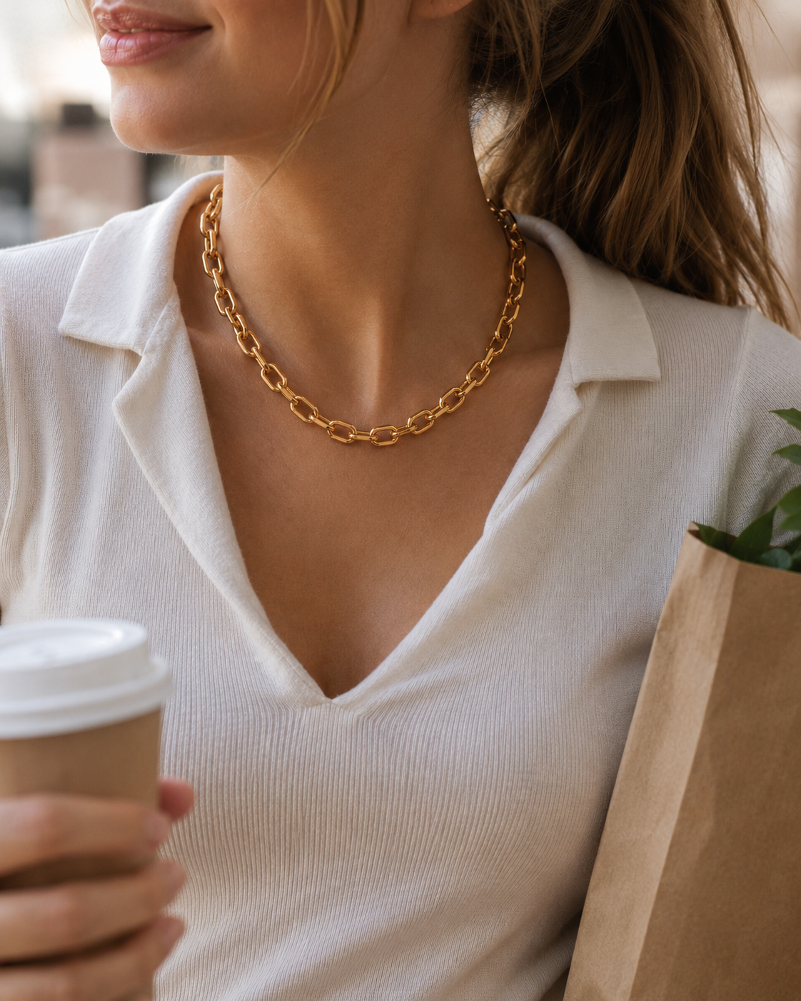 14K Gold Amalfi Link