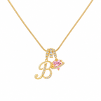 14K Gold Cherie Initial Necklace