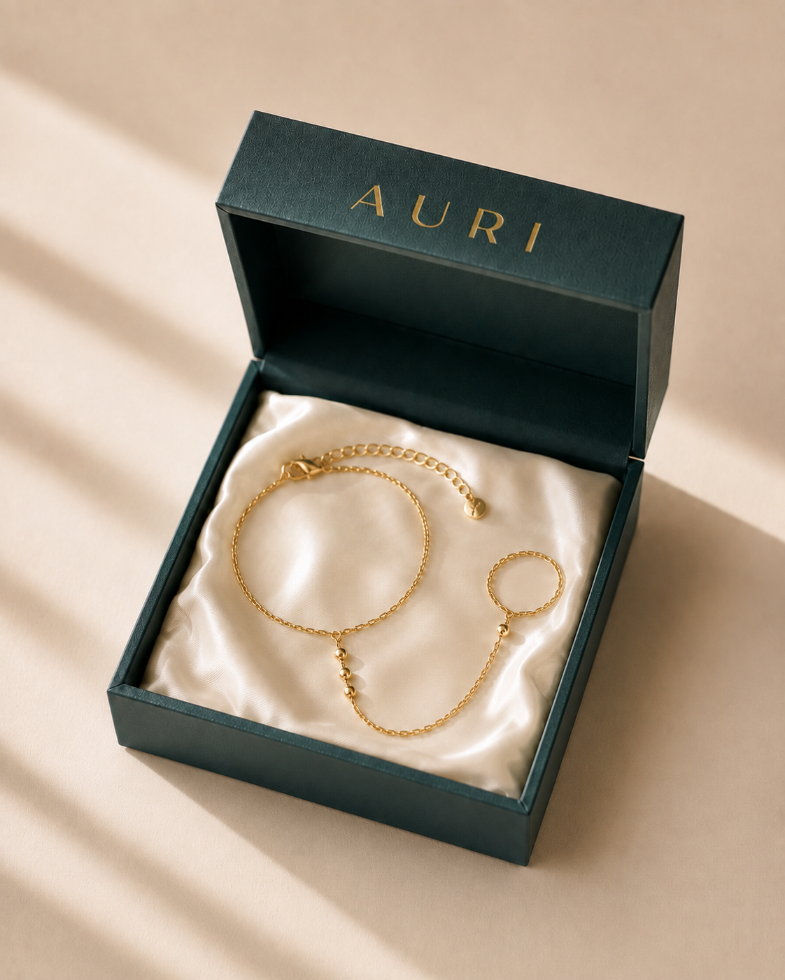 14K Gold Aria Hand Chain