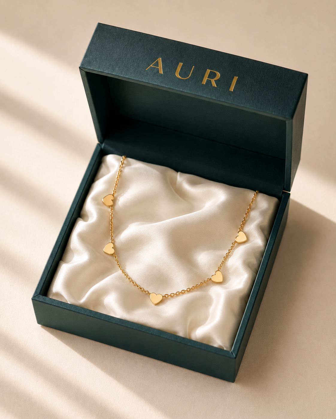 14K Gold Cora Heart Necklace