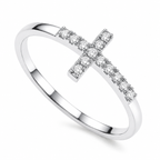 18K Gold Grace Cross Ring