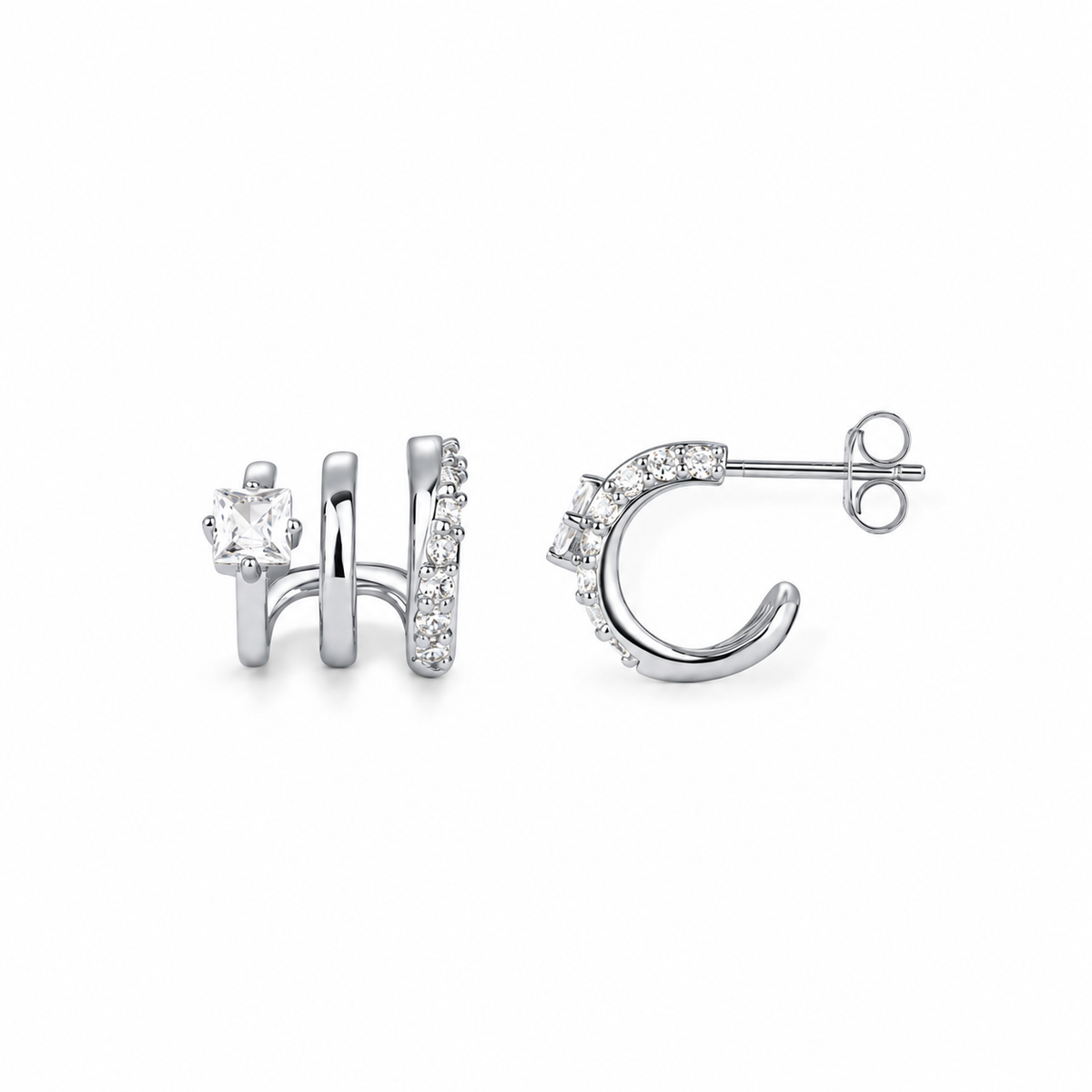 14K Gold Trevi Triple Huggies