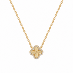 14K Gold Trèfle Necklace