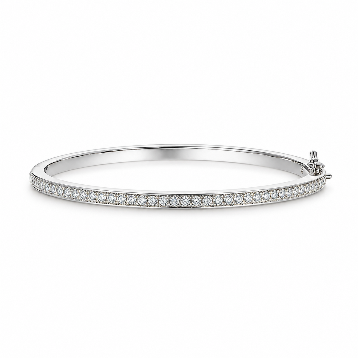 14K Gold Riviera Tennis Bangle