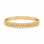 14K Gold Mille Cuori Bangle