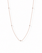 14K Gold Five-Stone Necklace