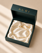 14K Gold Stella Station Bracelet