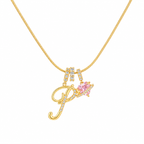 14K Gold Cherie Initial Necklace
