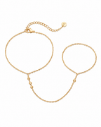 14K Gold Aria Hand Chain
