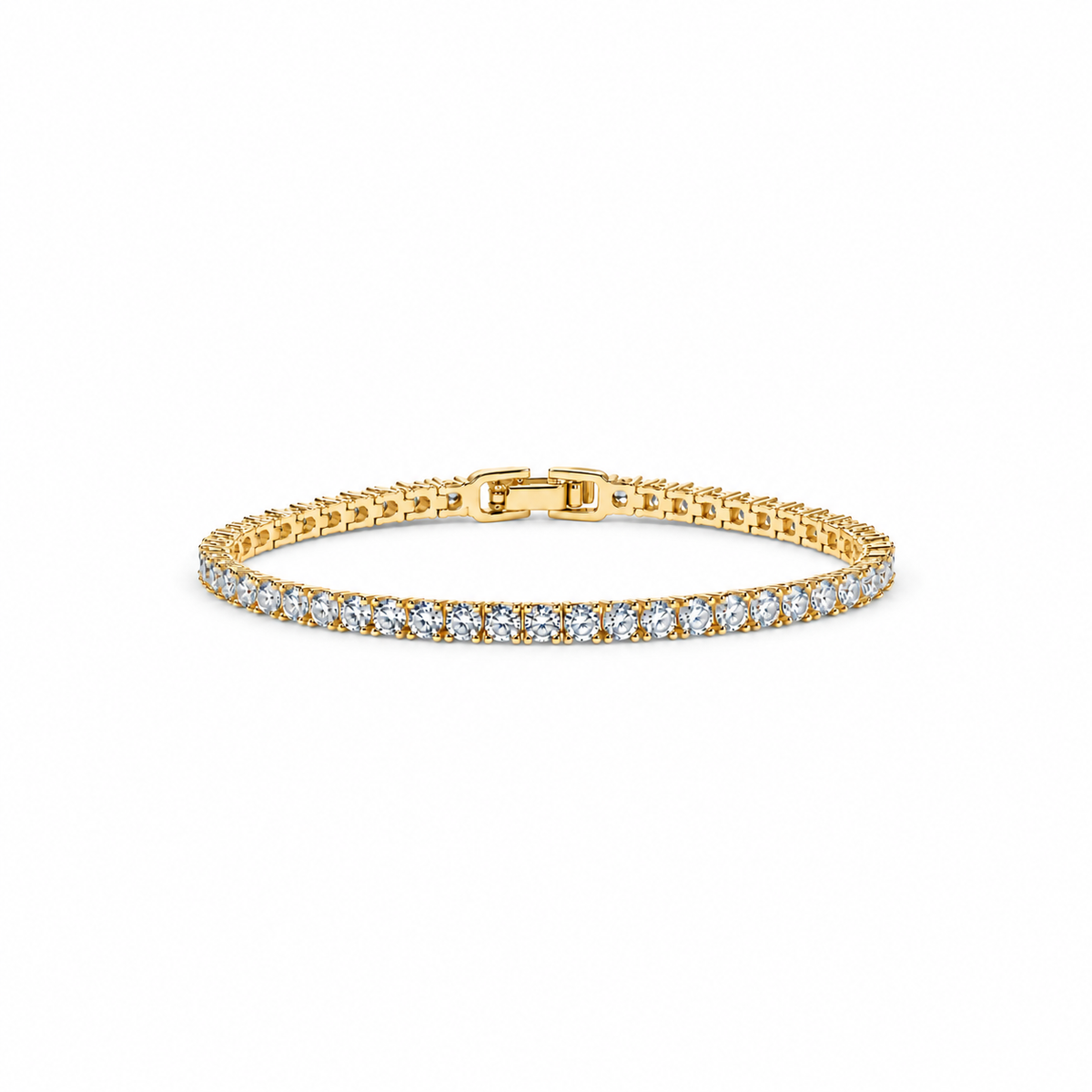 14K Gold Aurora Tennis Bracelet