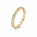 14K Gold Florence Milgrain Band