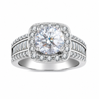 14K White Gold Solene Halo Ring