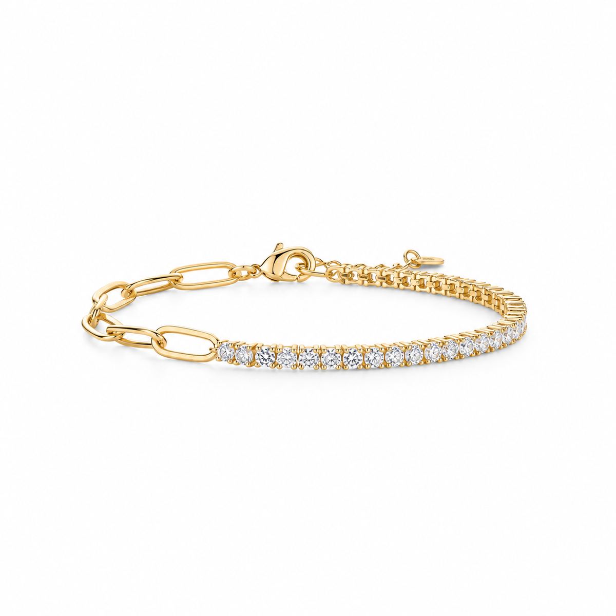 14K Gold Aurora Link Bracelet